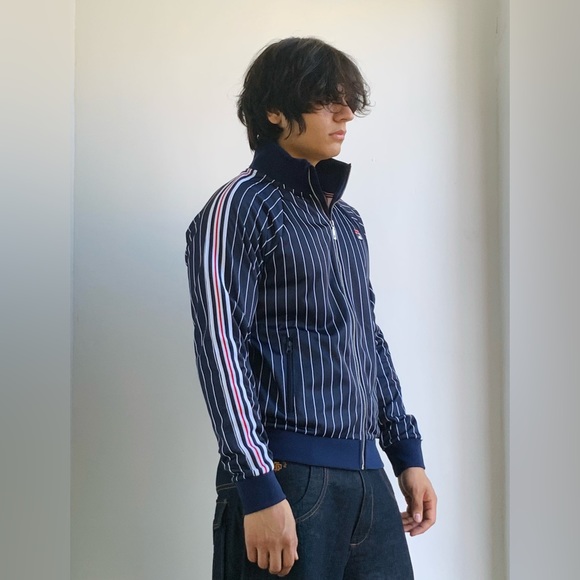 Men’s Fila Navy | White Track Jacket - Picture 3 of 4
